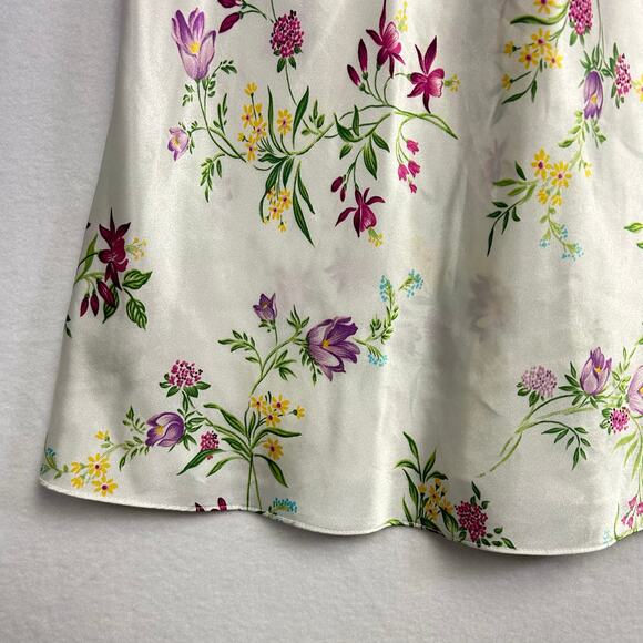 Garden Girl Feminine Romantic Maidenform Lingerie Floral Nighty Slip - size M - Picture 5 of 12